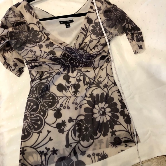 Weston Wear Sheer Elbow Length Stretchy Top Lined - Picture 14 of 14